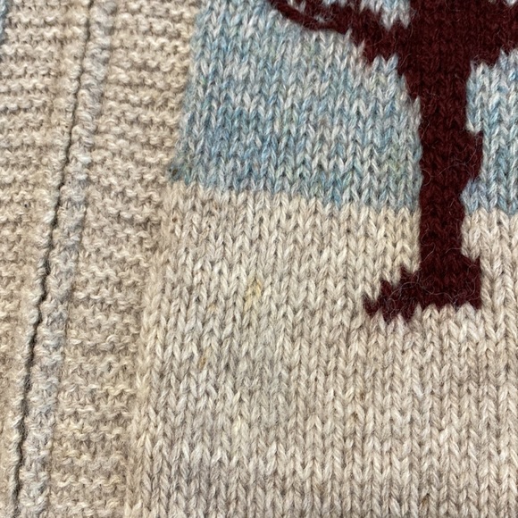 Vintage 90s Y2K Novelty Sleeveless Sweater Sweater Vest. Dog Skiing Cabin Geese - Picture 12 of 14